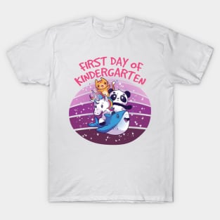 First day of kindergarten sign T-Shirt